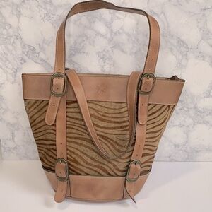 Patricia Nash Tan and Brown Shoulder Bag